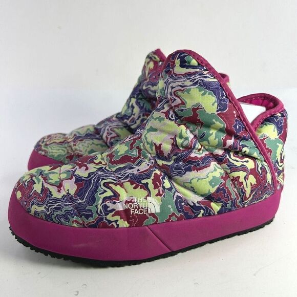 THE NORTH FACE Youth THERMOBALL TRACTION BOOTIES US 3 Kid's Pink Puffer Boot